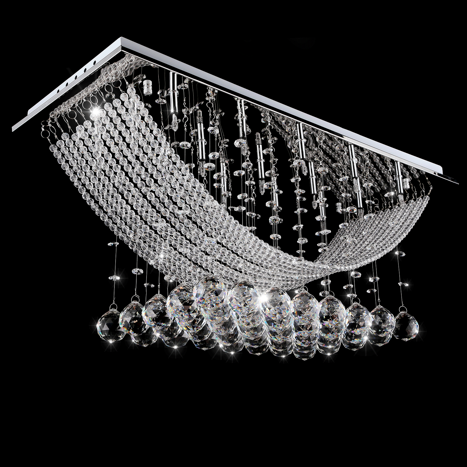L53cm Designer Crystal Lamp Ceiling Light Chandelier Pendant Hanging