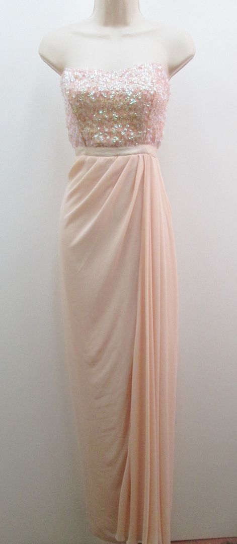 badgley mischka blush gown