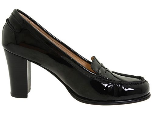 michael kors black patent leather heels