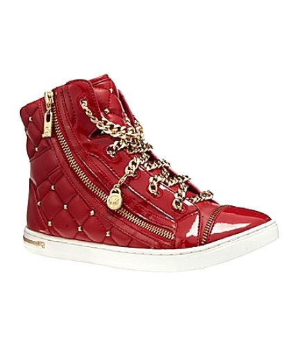 michael kors red boots