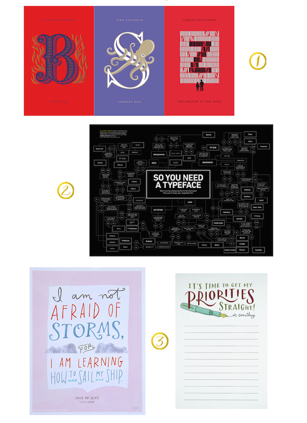 typography gifts