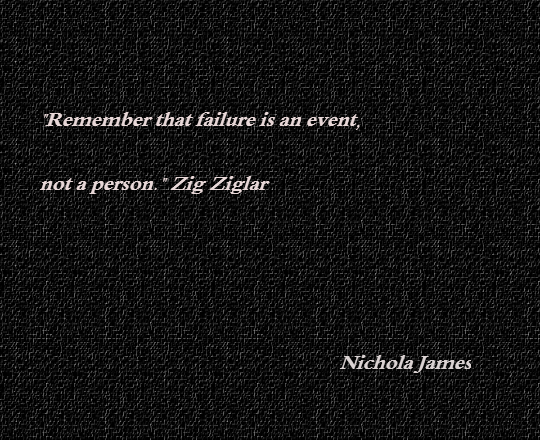 failure, failure is an event not a person, the importance of failure