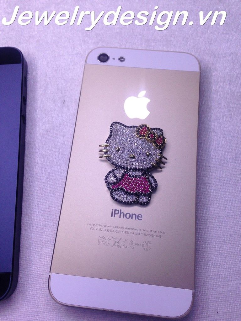 _Nhận gia công sườn Iphone gắn ốp sau theo yêu cầu của khách hàng_Mèo Kitty_ - 2