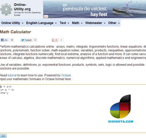 Resolver problemas matemáticos on-line Math Calculator - resuelve problemas matemáticos