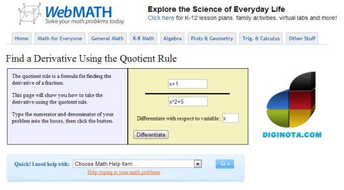Resolver problemas matemáticos on-line WebMath - resuelve problemas matemáticos