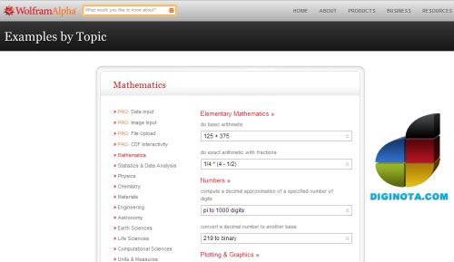 Resolver problemas matemáticos on-line WolphranAlpha - resuelve problemas matemáticos