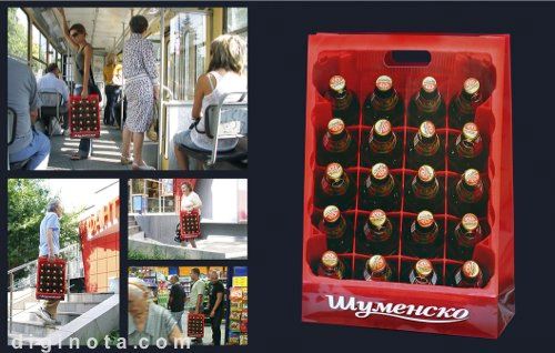 BestDesignTuts-Examples of Bagvertising-Beer Crate bag