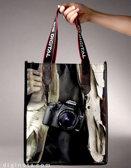 BestDesignTuts-Examples of Bagvertising-Camera advertising