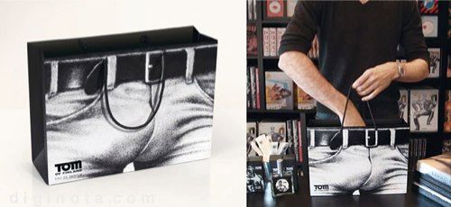 BestDesignTuts-Examples of Bagvertising-Tom shopping bag