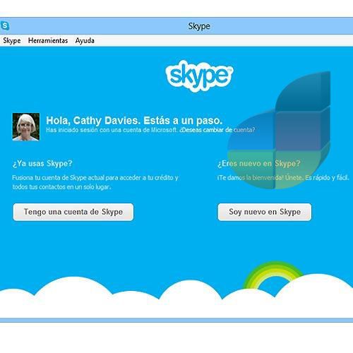 Cómo fusionar o juntar mi cuenta Messenger con Skype 2