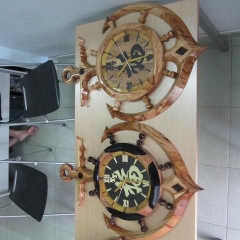 Đồng Hồ Gỗ Mỹ Nghệ với 100% chi tiết làm từ gỗ tự nhiên - 4