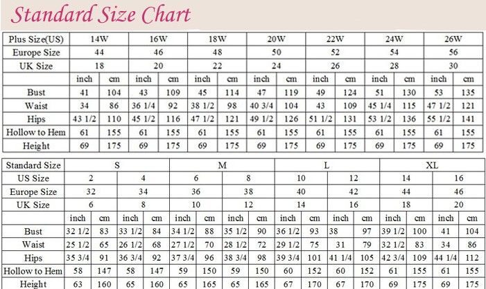 David Size Chart