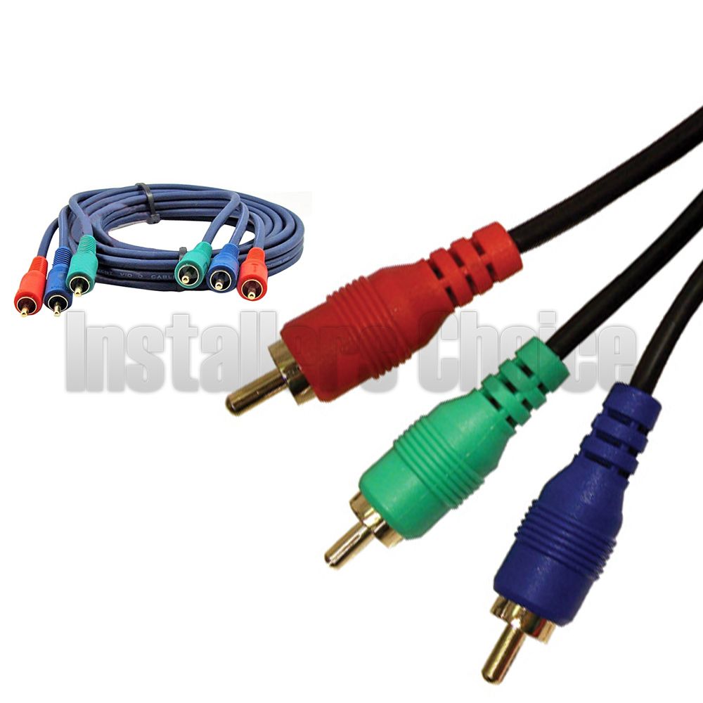 3FT Component Video Cable 3 RCA RGB HDTV DVD VCR YPbPr Gold Plated eBay