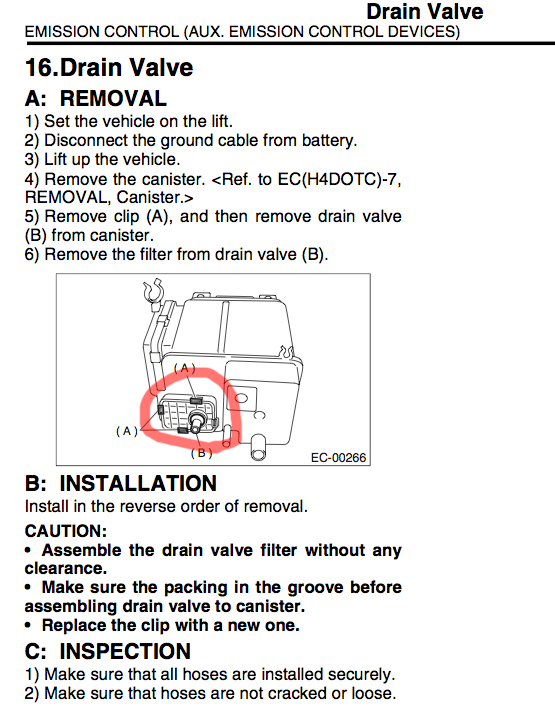 EVAP system Smoke test and P0447 CEL code Trouble Finding Parts NASIOC