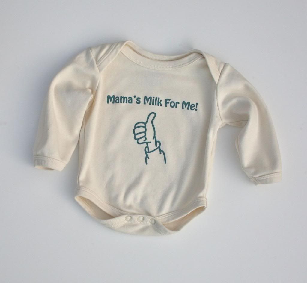 Newborn 0-3 months Mama's Milk for Me Bodysuit for Nursling