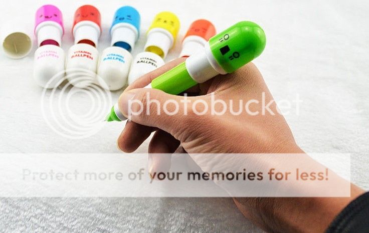 face pill ball point pen telescopic vitamin capsule ballpen