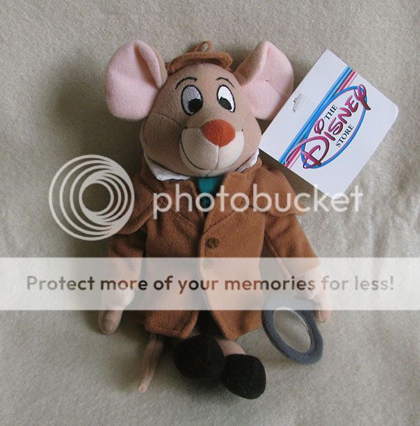 DISNEY The Great Mouse Detective BASIL Bean Bag Plush Stuffed Animal ...