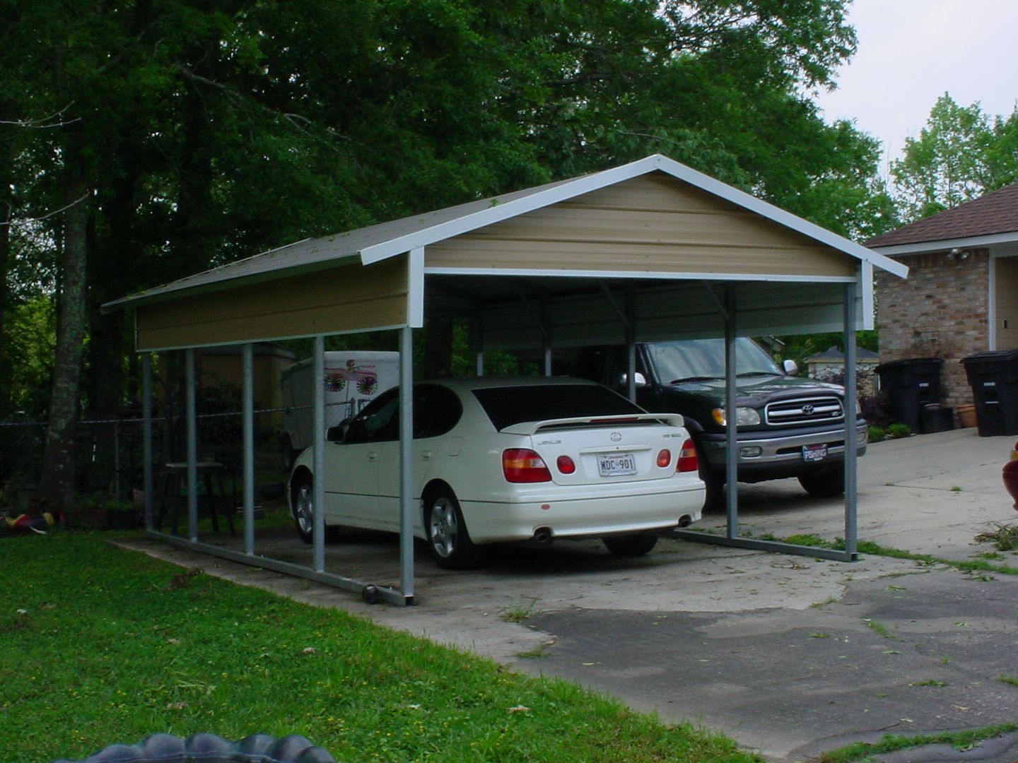 Carolina Carport Metal Carport With Boxed Eave Roof System And Side ...