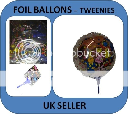 24cm Foil Balloon Tweenies Character Balloons Party Garden Air Fill with Stick